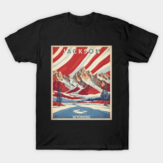 Jackson United States of America Tourism Vintage Poster T-Shirt by TravelersGems